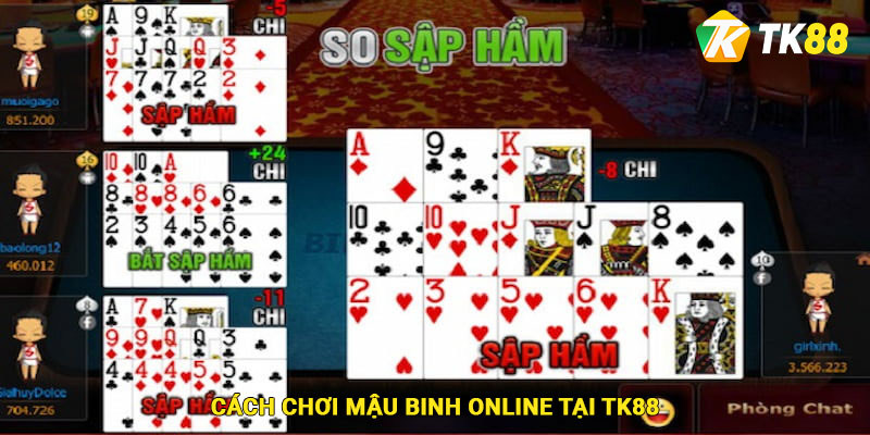 Cách chơi Mậu Binh online tại Tk88